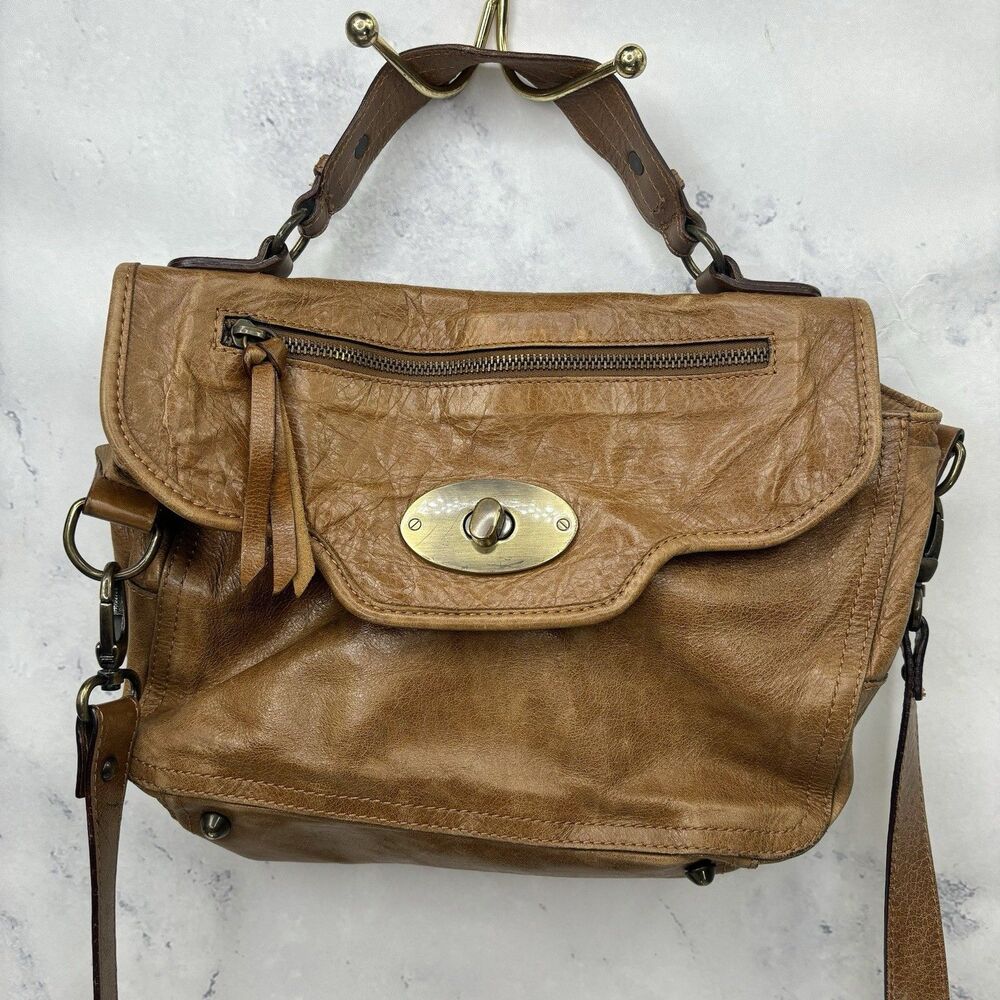 Maurizio Taiuti Leather Crossbody Bag Handbag Italian Designer Purse Cottagecore